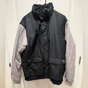 Nike Men's Black and Gray Puffer Jacket